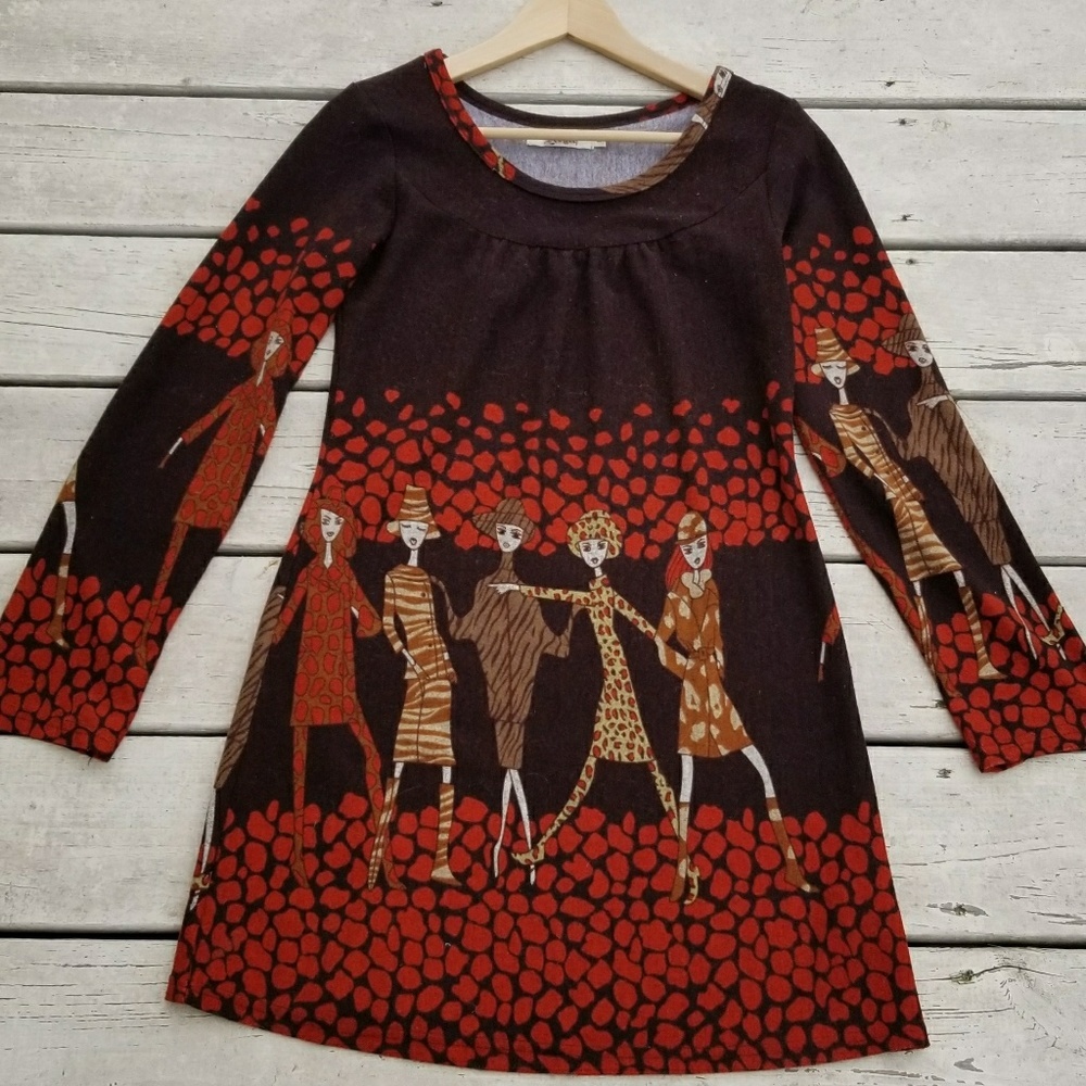 Axyeh Ladies long-sleeve sweater dress - Picture 8 of 10